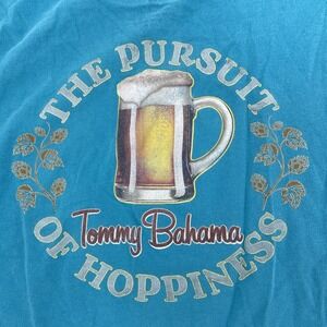 Tommy Bahama T Shirt Extra Large Blue Pursuit Of Hoppiness Beer Vacation Bar XL